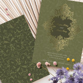 Goldene Hochzeit des Barock Folieneinladung