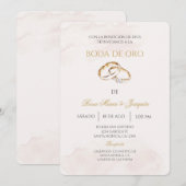 Goldene Hochzeit editierbar Einladung (Vorne/Hinten)