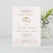 Goldene Hochzeit editierbar Einladung (Stehend Vorderseite)