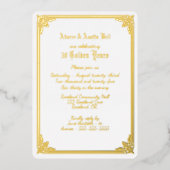 Goldene Hochzeit - Einladung (Vorderseite)