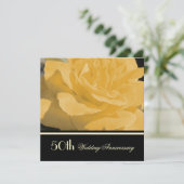 Goldene Hochzeit Einladung (Stehend Vorderseite)