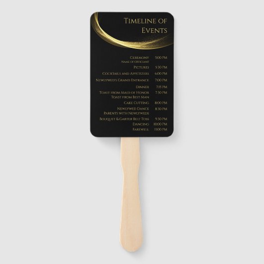 Goldene Hochzeit - Fächer (Rückseite)