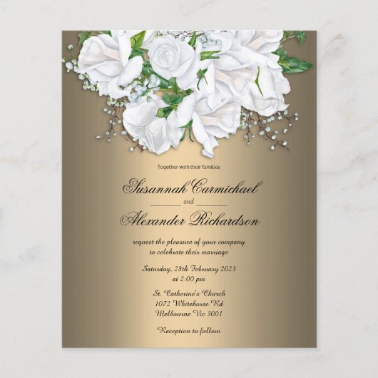 Goldene Hochzeit Flyer (Vorne)