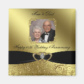 Goldene Hochzeit - Foto Magnet (Vorne)