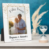 Goldene Hochzeit Fotoplatte (Seite)