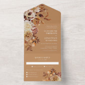 Goldene Hochzeit im Herbst in einer Einladung (Innen Boden)