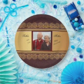 Goldene Hochzeit Jahrestag 50. Schatz Pappteller (Party)