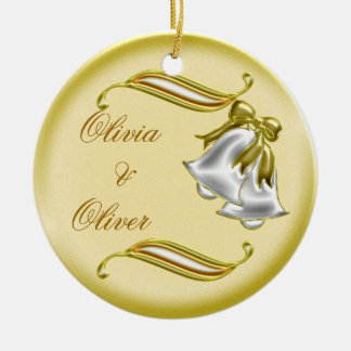 Goldene Hochzeit Keramikornament