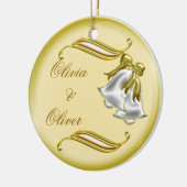 Goldene Hochzeit Keramikornament (Links)