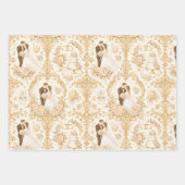 Goldene Hochzeit Muster Geschenkpapier Set (Vorderseite 2)