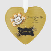 Goldene Hochzeit Ornament (Vorderseite)