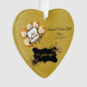 Goldene Hochzeit Ornament (Vorderseite)