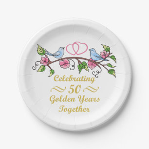 Goldene Hochzeit Pappteller