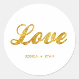 Goldene Hochzeit Runder Aufkleber