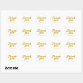 Goldene Hochzeit Runder Aufkleber (Blatt)