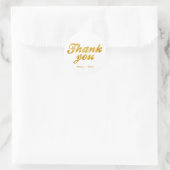 Goldene Hochzeit Runder Aufkleber (Tasche)