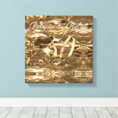 Goldene Hochzeit zum 50. Geburtstag Leinwanddruck (Insitu (Holzboden))