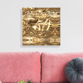 Goldene Hochzeit zum 50. Geburtstag Leinwanddruck (Insitu (Wohnzimmer))