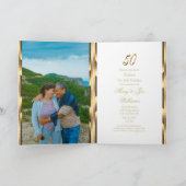 Goldene Hochzeit zum 50. Jahrestag Einladung (Innenseite)