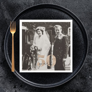 Goldene Hochzeit zum 50. Jahrestag Serviette