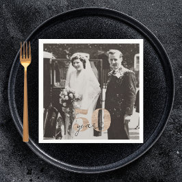 Goldene Hochzeit zum 50. Jahrestag Serviette