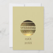 Goldene Hochzeit zum 50. Jubiläum Einladung (Rückseite)