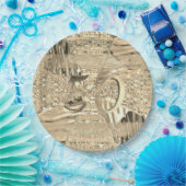 Goldene Hochzeit zum 50. Jubiläum Elegante Imitats Pappteller (Party)