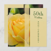 Goldene Hochzeit zum Jubiläum Einladung (Vorne/Hinten)