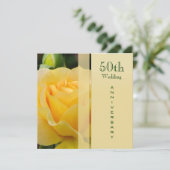 Goldene Hochzeit zum Jubiläum Einladung (Stehend Vorderseite)