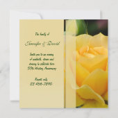 Goldene Hochzeit zum Jubiläum Einladung (Rückseite)