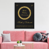 Goldene Hochzeit zum Jubiläum Leinwanddruck (Insitu (Wohnzimmer))