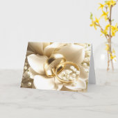 Goldene Hochzeiten auf der Magnolia-Blume Karte (Gelbe Blume)