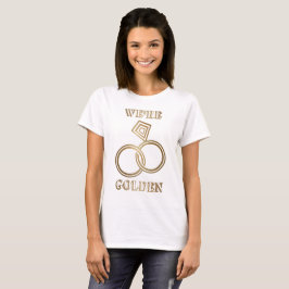 Goldene Hochzeiten zum Jubiläum Romantische Golden T-Shirt