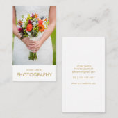 Goldene Hochzeitfotografie Visitenkarte (Vorne/Hinten)