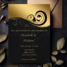 Goldene Hochzeitseinladung an der Schwarzspitze