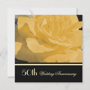 Goldene Hochzeitseinladung Einladung