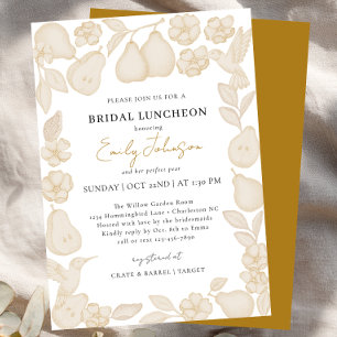 Goldene Hochzeitseinladung zum Brunch im Zeichen d Einladung
