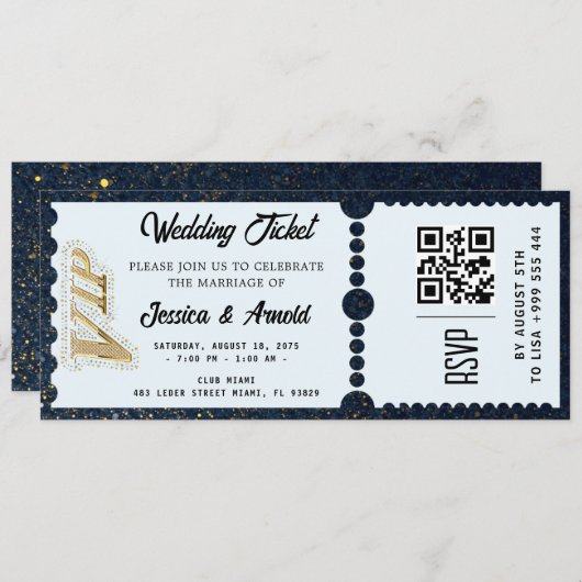 Goldene Hochzeitsfeier Einladung (Vorne/Hinten)