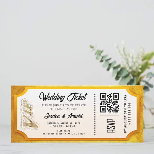 Goldene Hochzeitsfeier Einladung (Stehend Vorderseite)