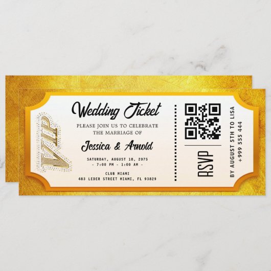 Goldene Hochzeitsfeier Einladung (Vorne/Hinten)