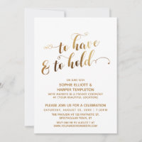 Goldene Hochzeitsfeier nach der Trauung