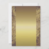 Goldene Hochzeitsfeuerwerke Einladung (Rückseite)