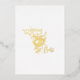 Goldene Hochzeitsglocken Einladung