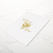 Goldene Hochzeitsglocken Einladung (Gedreht)