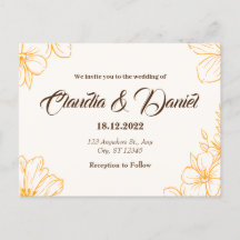 Goldene Hochzeitskarte