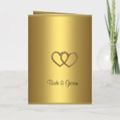 Goldene Hochzeitsprogramm Programm (Rückseite)