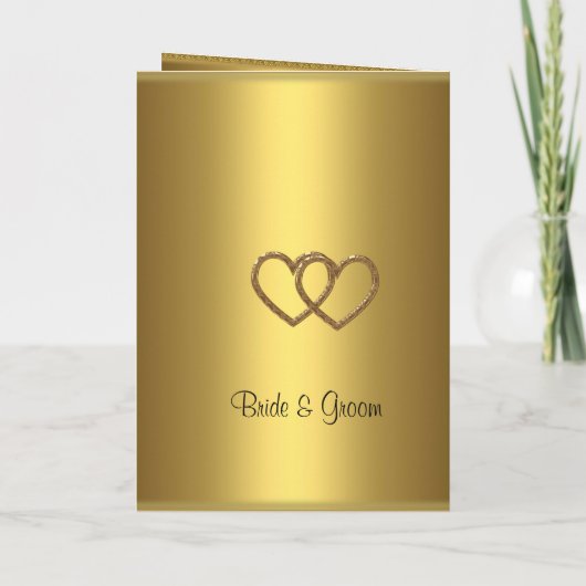 Goldene Hochzeitsprogramm Programm (Rückseite)
