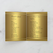 Goldene Hochzeitsprogramm Programm (Innenseite)