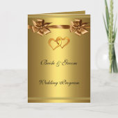Goldene Hochzeitsprogramm Programm (Vorderseite)