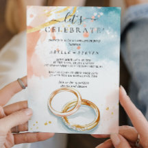 Goldene Hochzeitsringe Engagement-Party